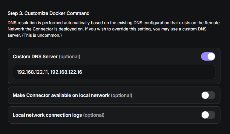 Twingate&rsquo;s Connector DNS Options